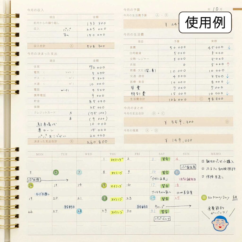 楽天市場　家計簿